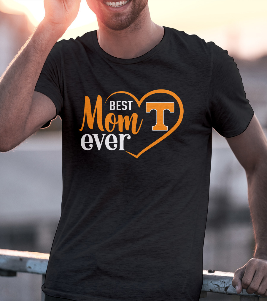 Tennessee Volunteers Best Mom Ever Heart T-Shirt