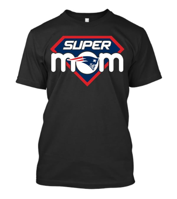 Super Mom New England Patriots Logo Inspired T-Shirt