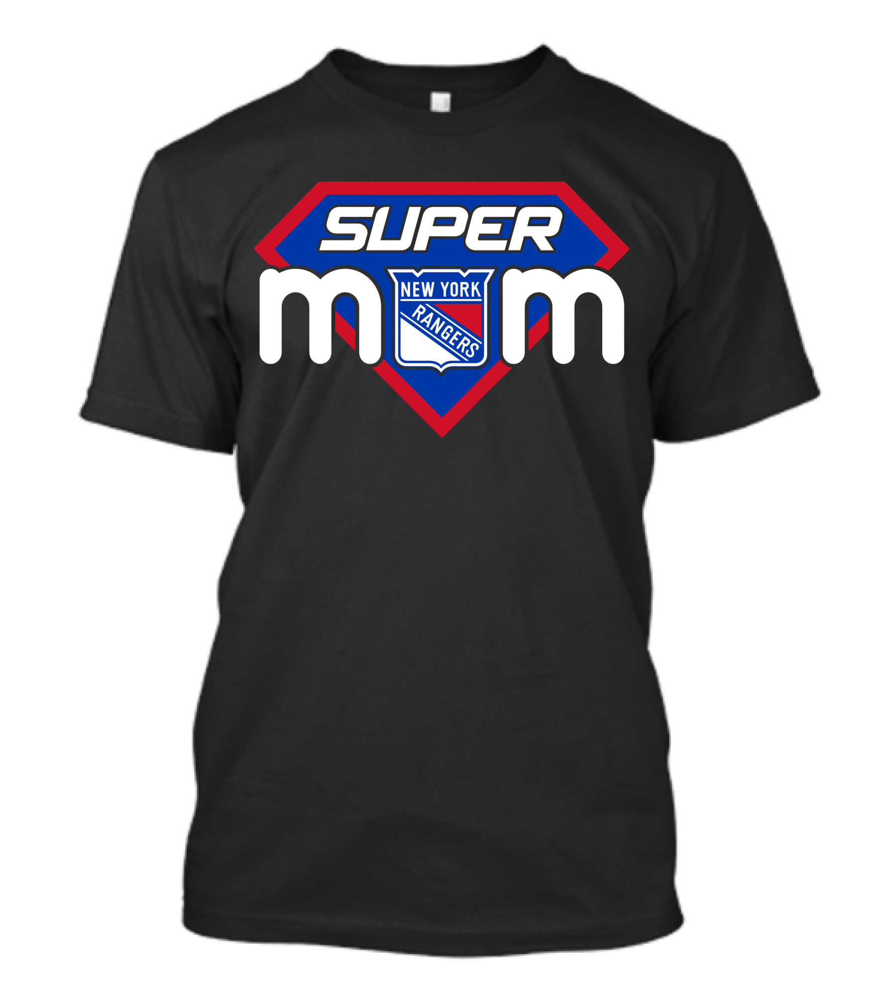New York Rangers Super Mom Emblem With Shield T-Shirt