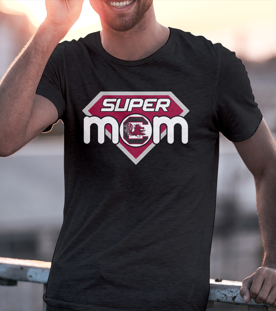 South Carolina Gamecocks Super Mom Emblem T-Shirt