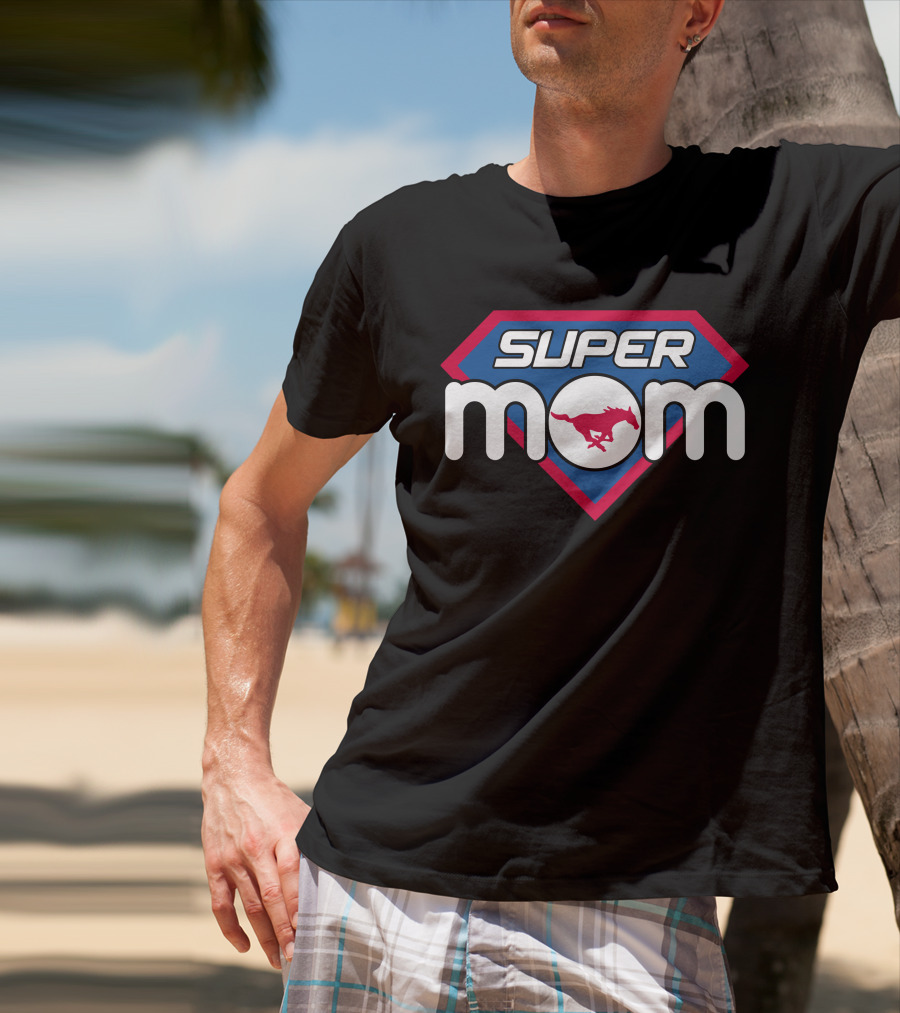Super Mom Smu Mustangs 143 T-Shirt