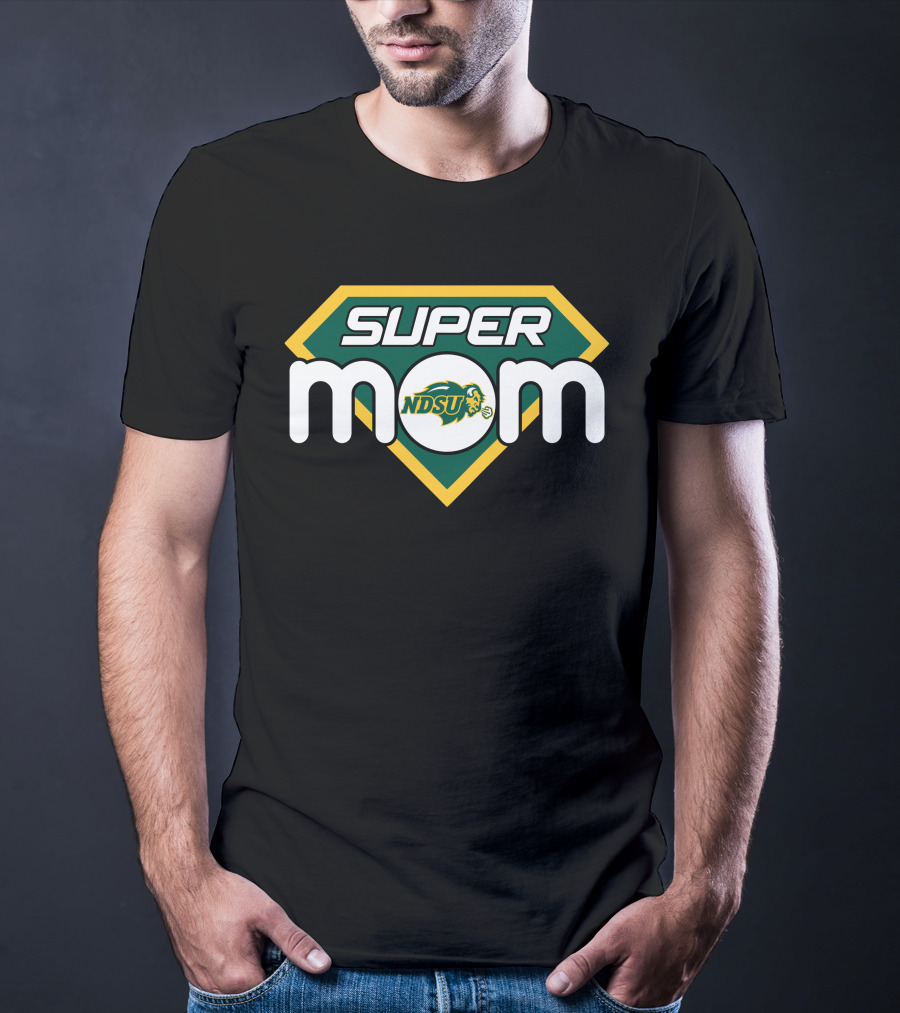 North Dakota State Bison Ndsu Super Mom T-Shirt