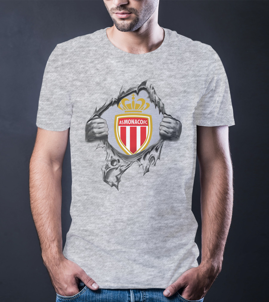 As Monaco Fc Super Fan Football Crest T-Shirt