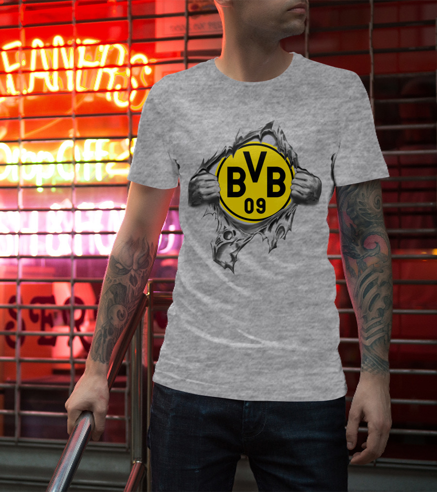 Dortmund Bvb 09 Super Fan Logo Burst T-Shirt