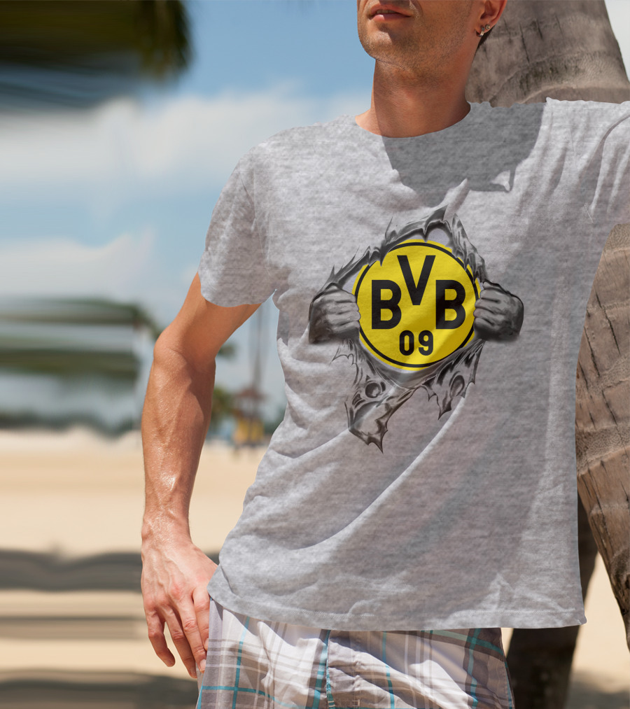 Dortmund Bvb 09 Super Fan Logo Burst T-Shirt
