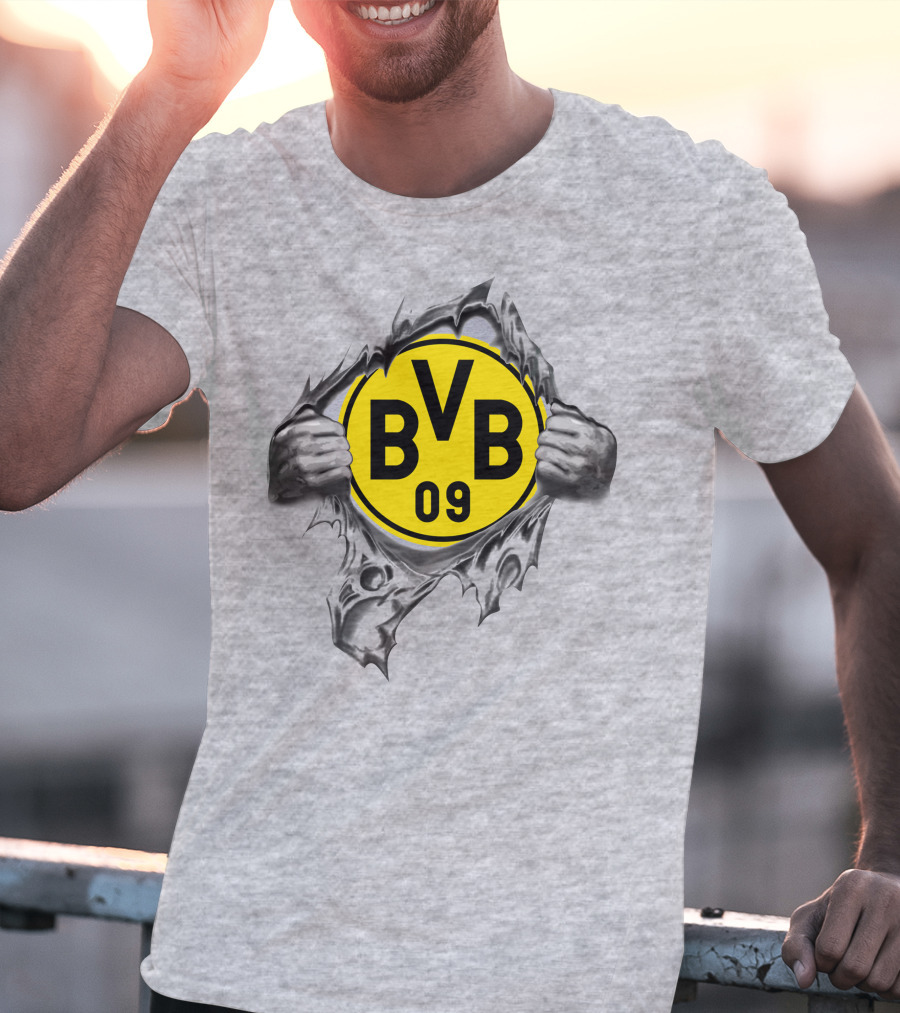 Dortmund Bvb 09 Super Fan Logo Burst T-Shirt