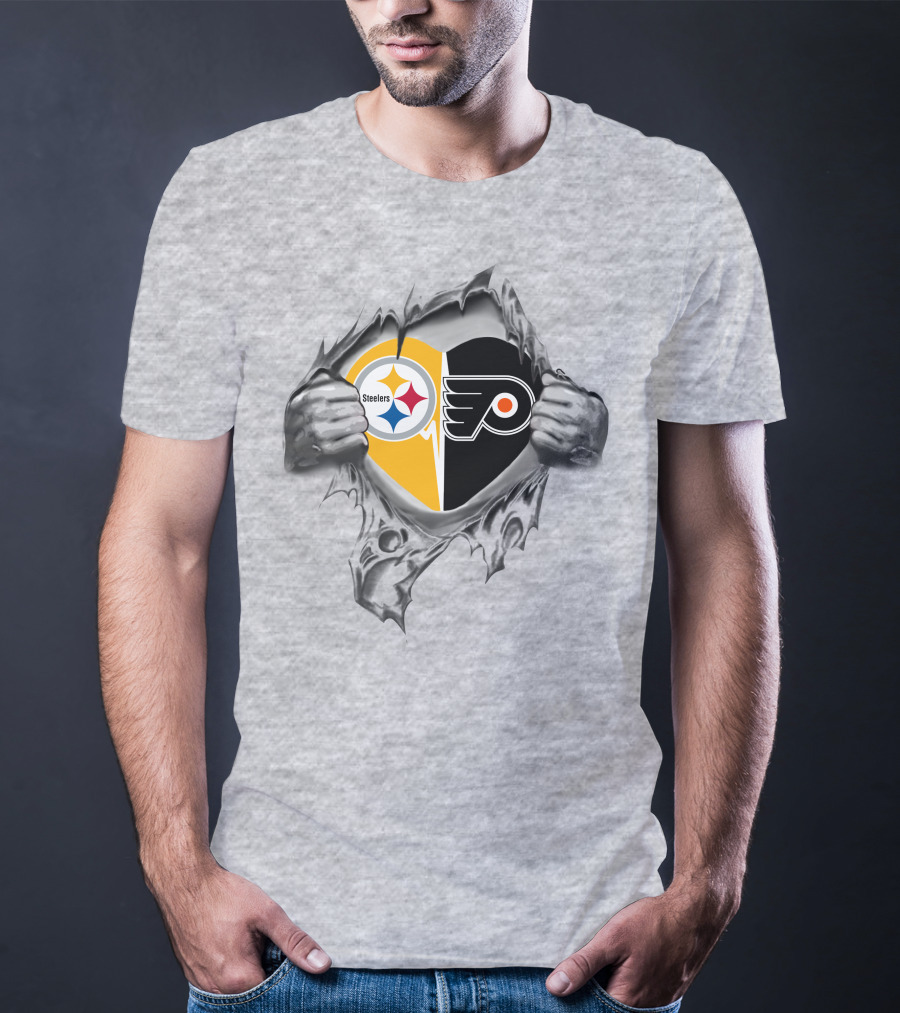 Steelers And Flyers It's In My Heart T-Shirt