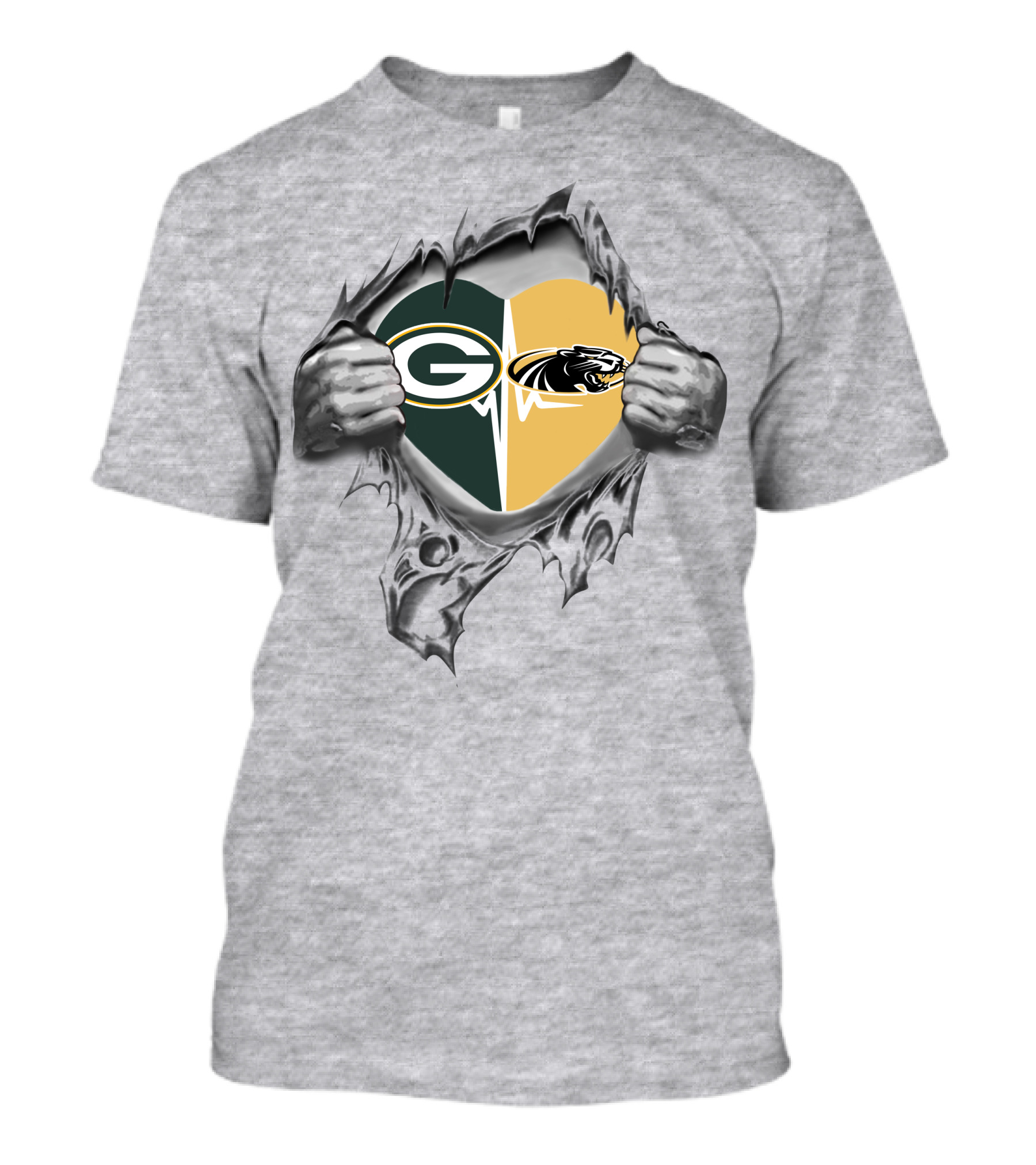 Packers Milwaukee Panthers Heart Emblem 140 T-Shirt