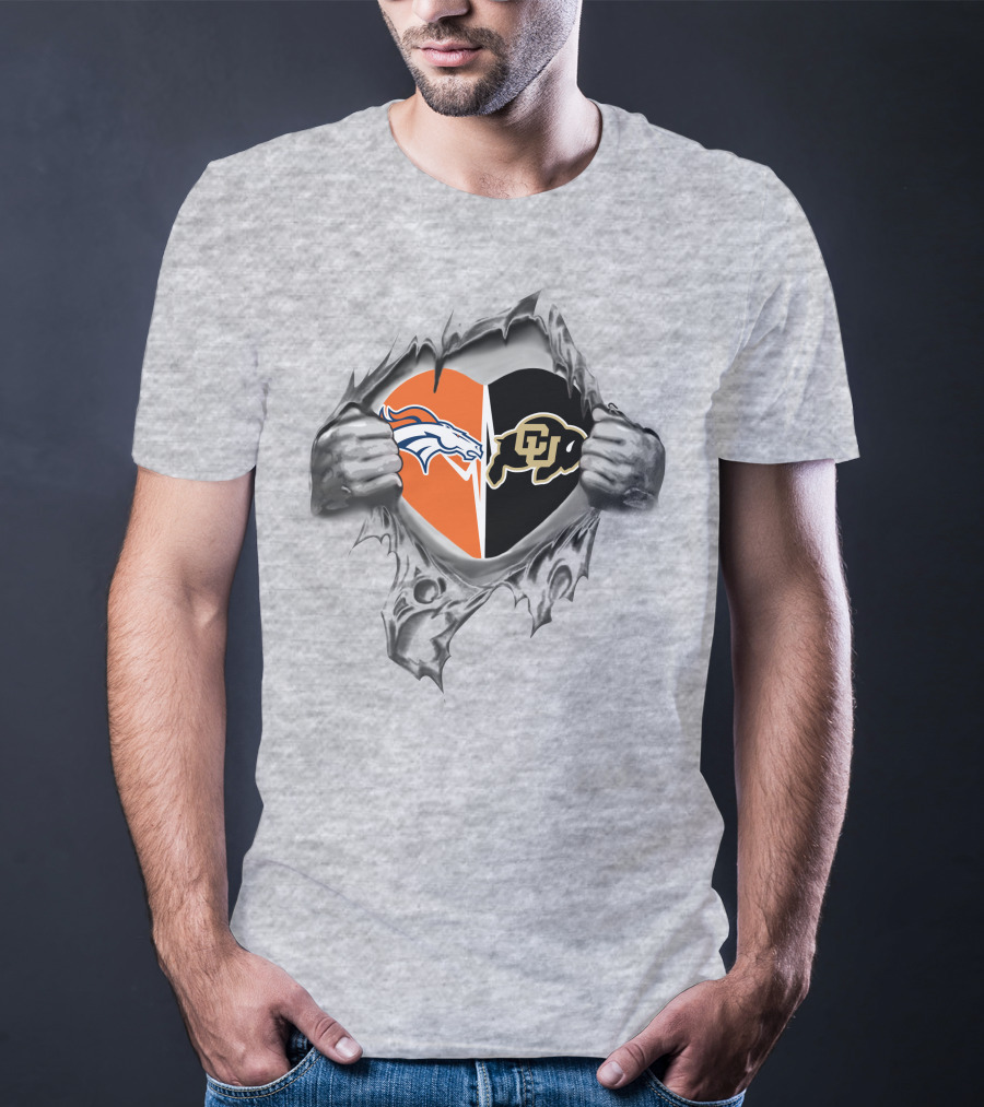 Broncos Colorado Buffaloes Heart Of Passion T-Shirt