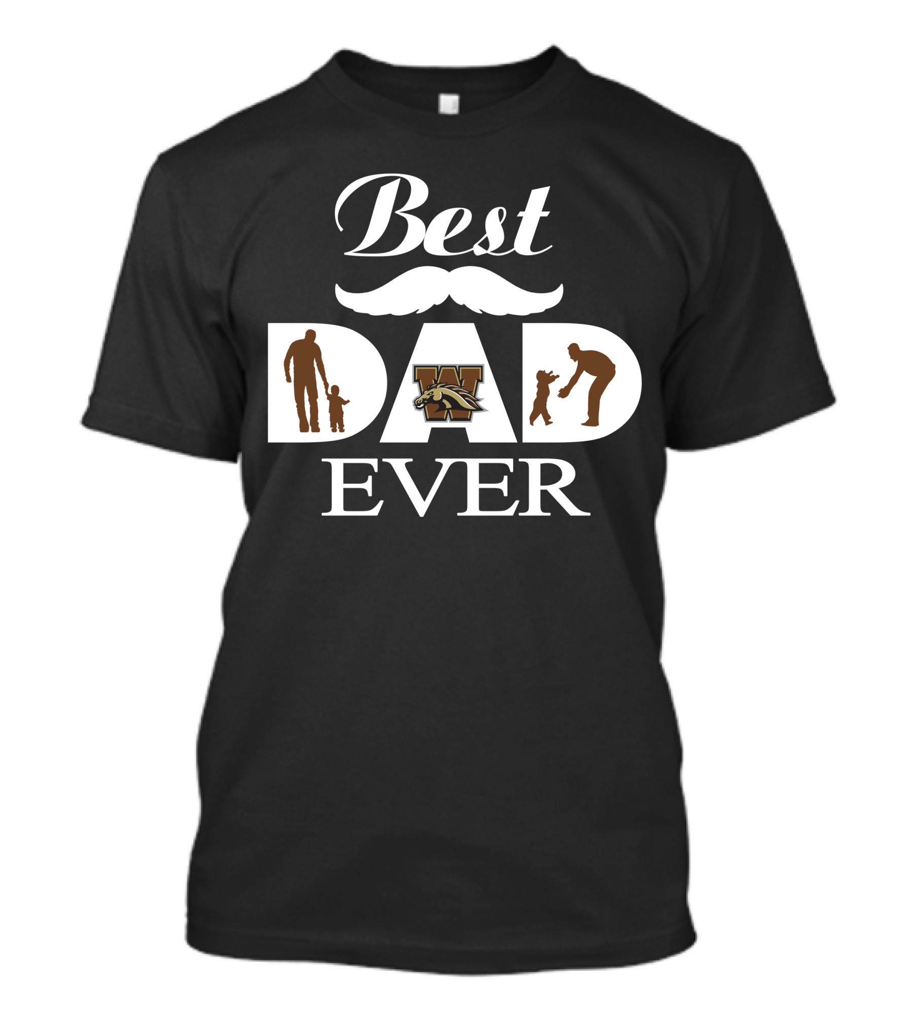 Best Dad Ever Western Michigan Broncos T-Shirt