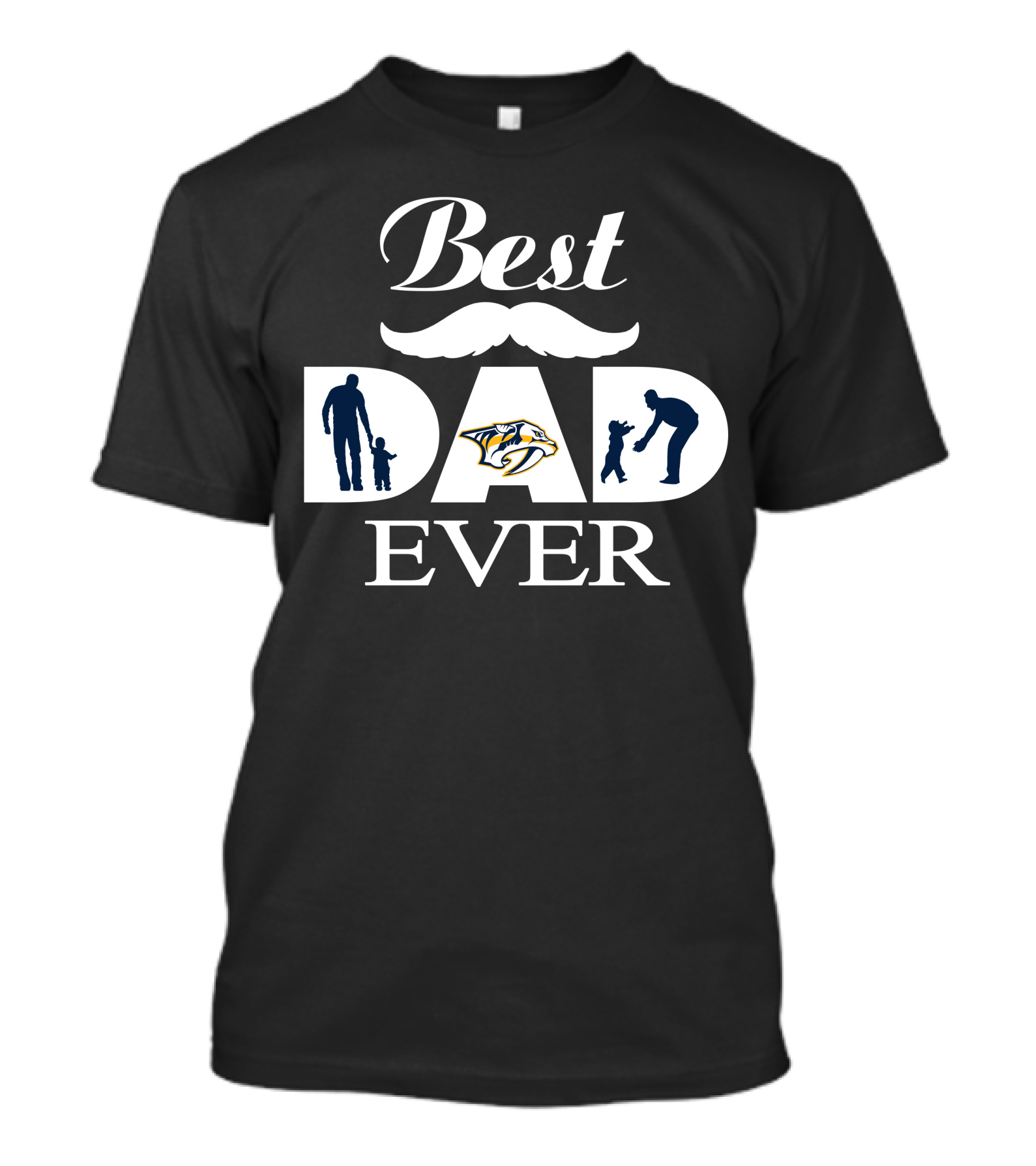 Best Dad Ever Nashville Predators Father's Day 168 T-Shirt