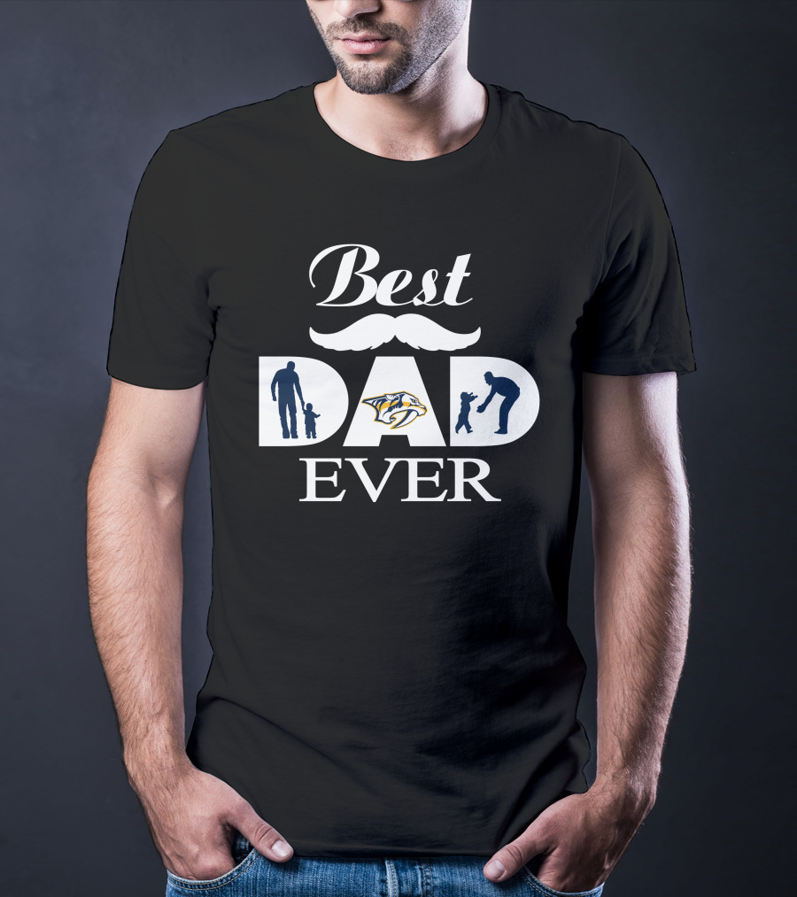 Best Dad Ever Nashville Predators Father's Day 168 T-Shirt