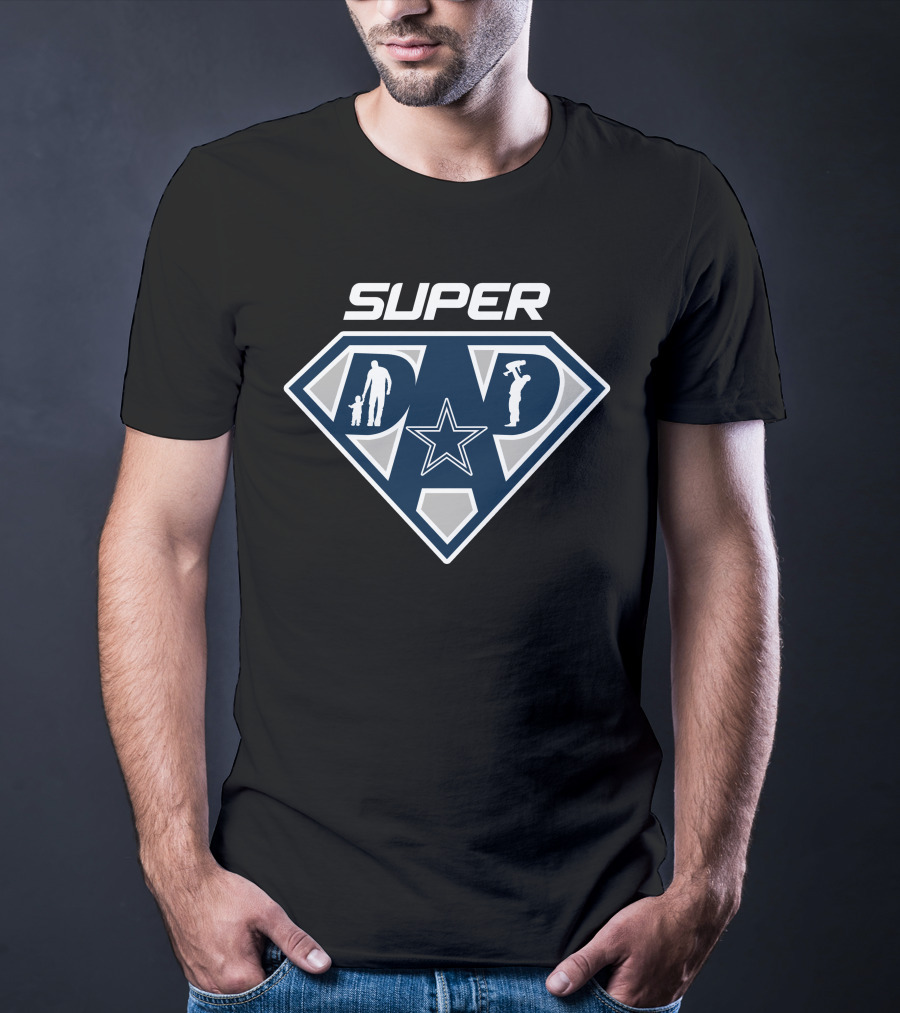 Super Dad Dallas Cowboys Star Shield T-Shirt