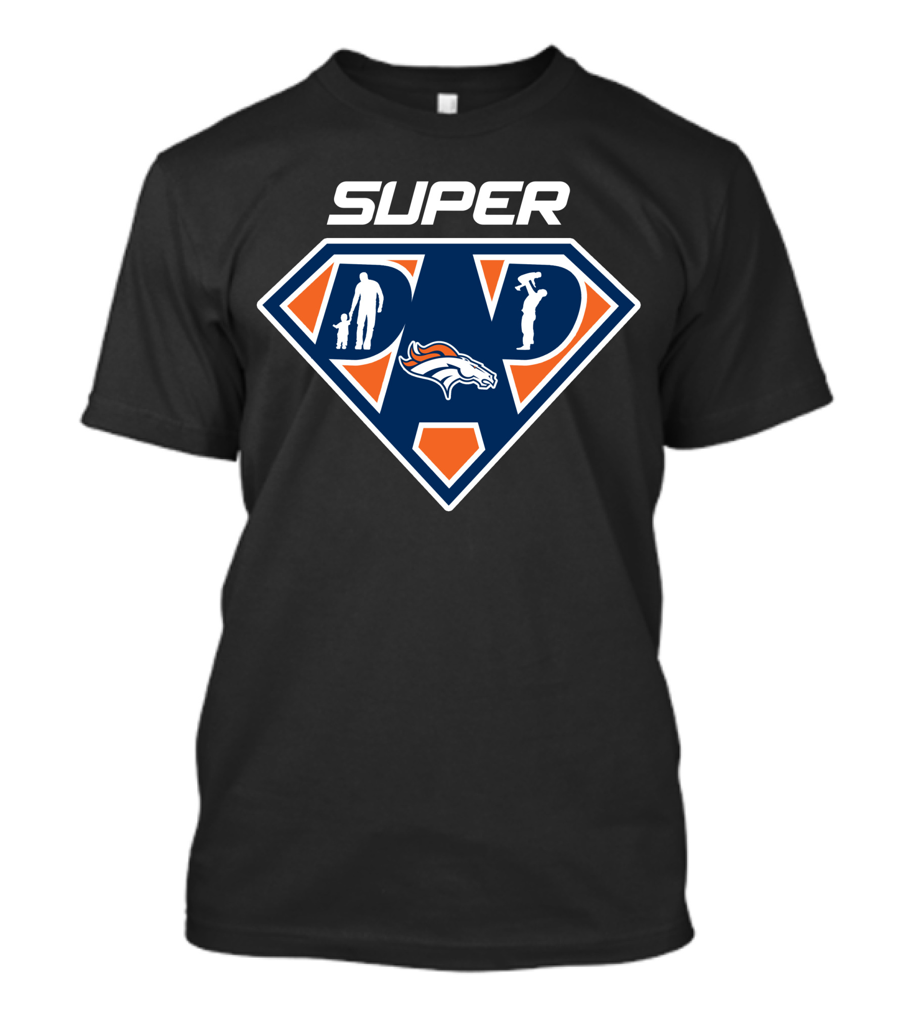 Super Denver Broncos Dad Father's Day Celebration T-Shirt