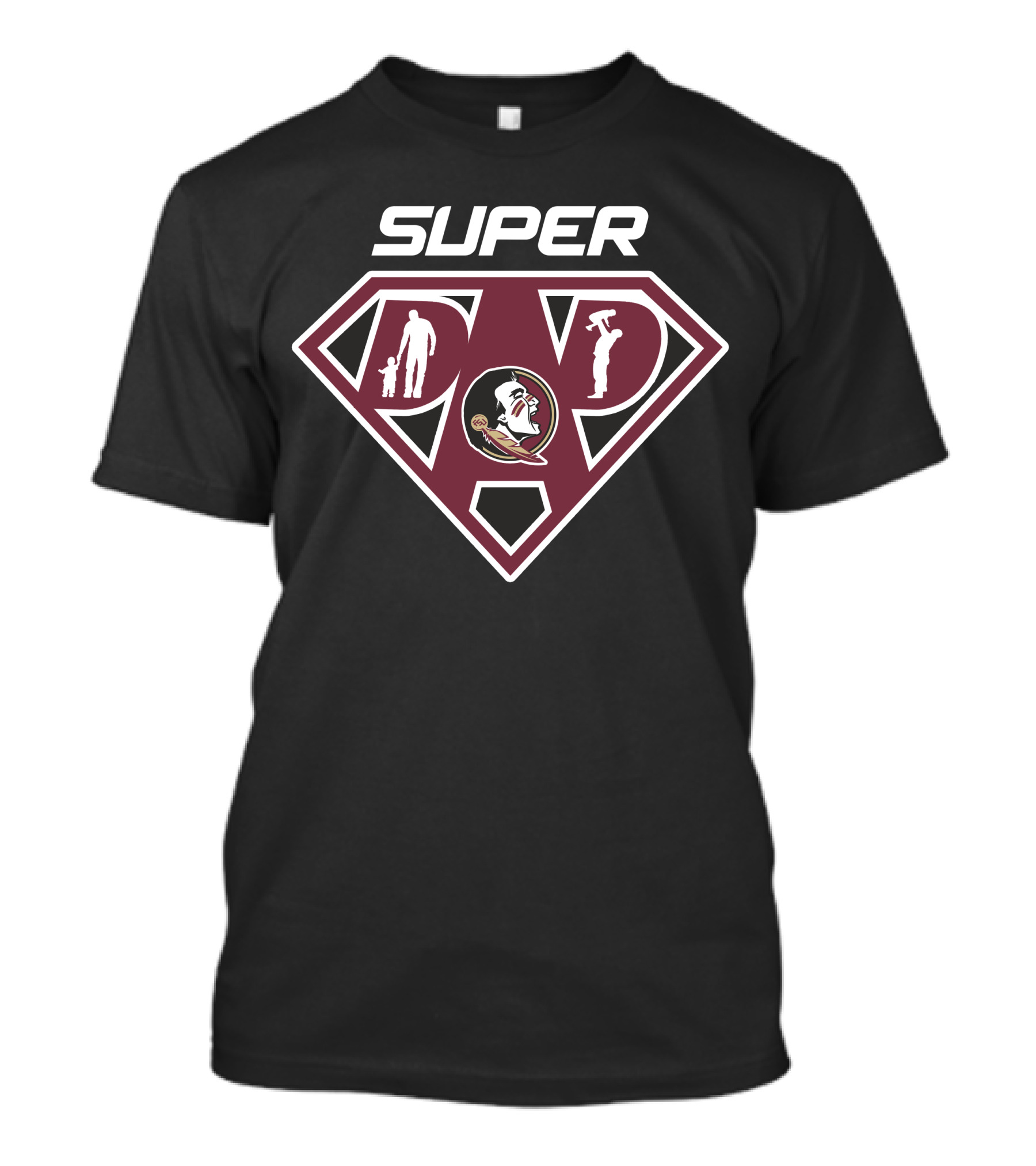 Florida State Seminoles Super Dad Emblem T-Shirt