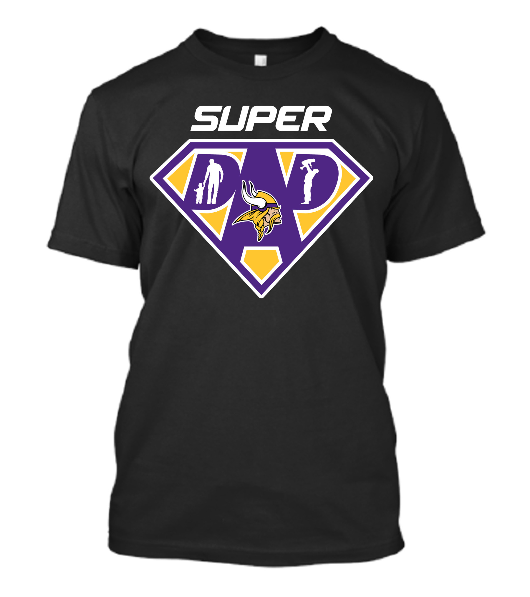 Super Dad Minnesota Vikings Football Fan T-Shirt