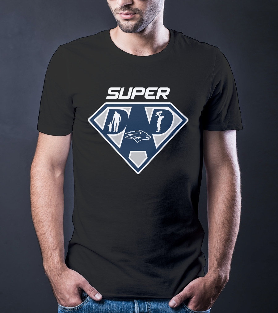 Super Dad Nevada Wolf Pack T-Shirt