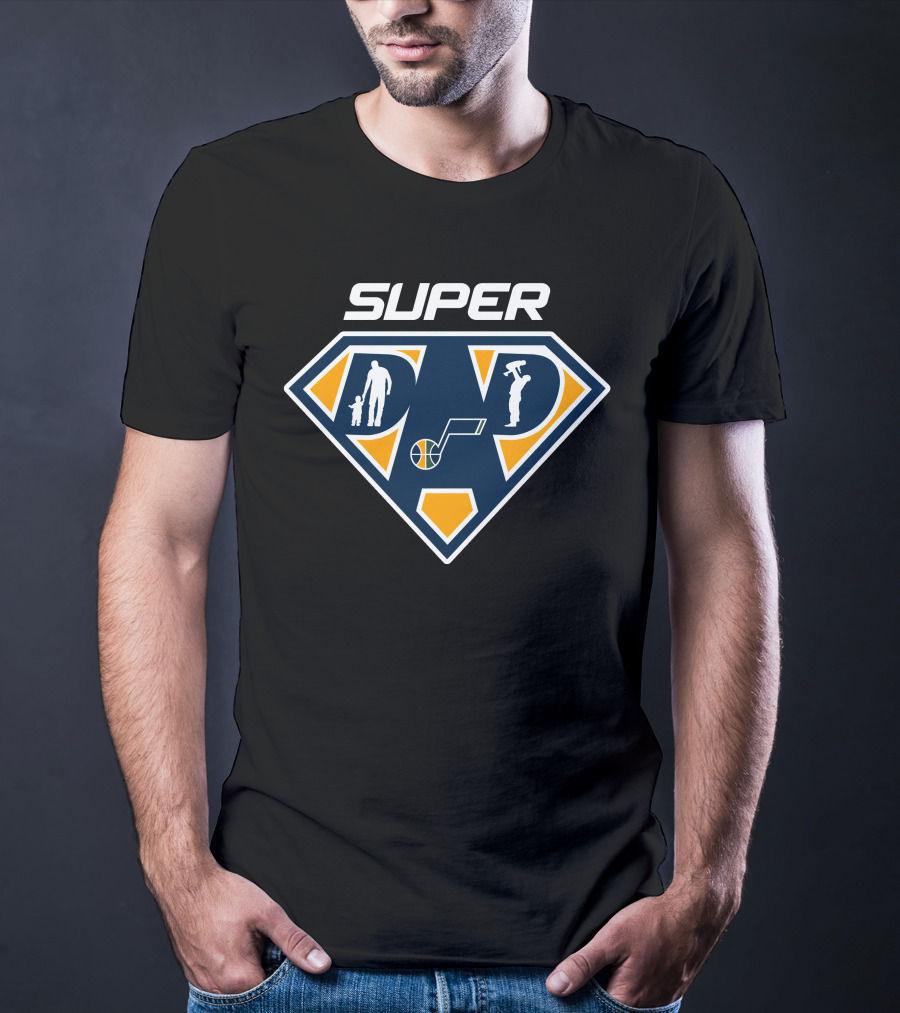 Super Dad Utah Jazz Basketball Fan T-Shirt