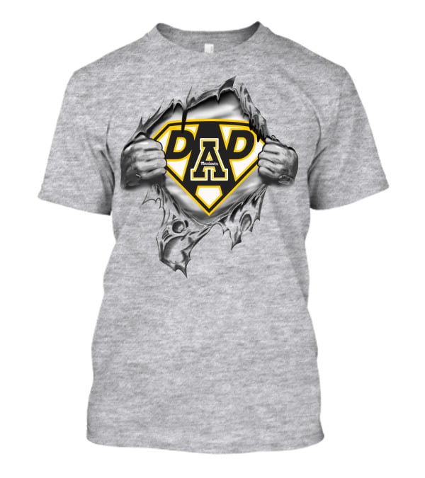 Appalachian State Mountaineers Super Dad Heroic Shield T-Shirt
