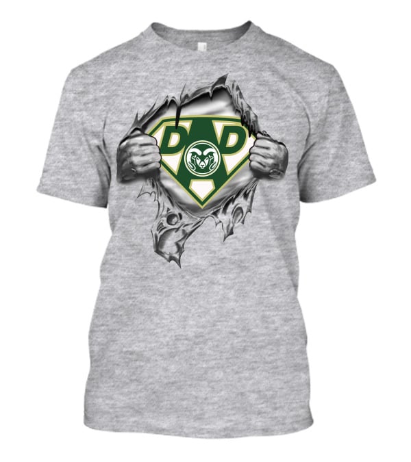 Colorado State Rams Dad Superhero T-Shirt