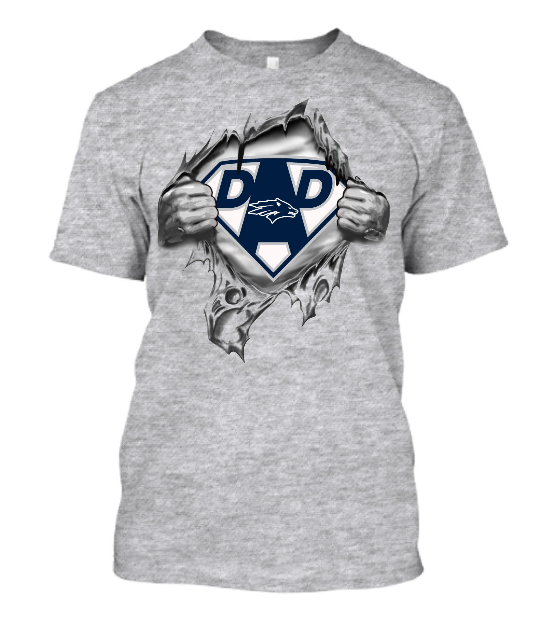 Nevada Wolf Pack Dad Superhero Concept T-Shirt