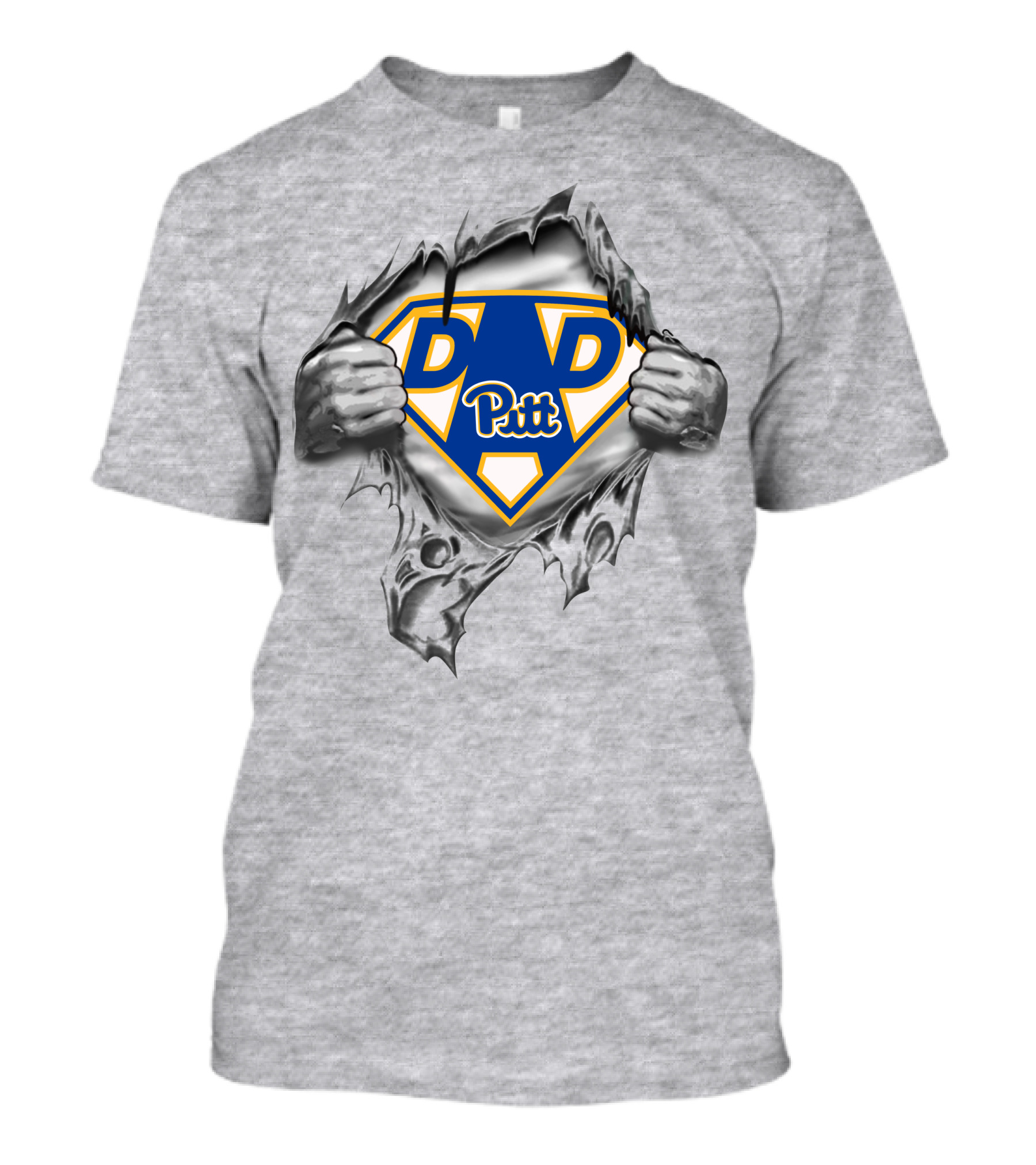 Pitt Panthers Super Dad Hero T-Shirt