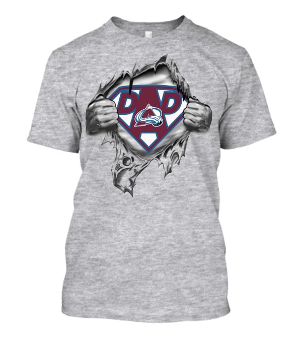 Colorado Avalanche Dad Superhero T-Shirt