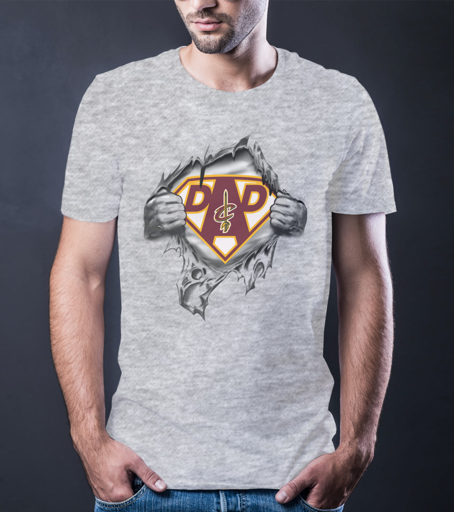 Cleveland Cavaliers Dad Superhero Style T-Shirt