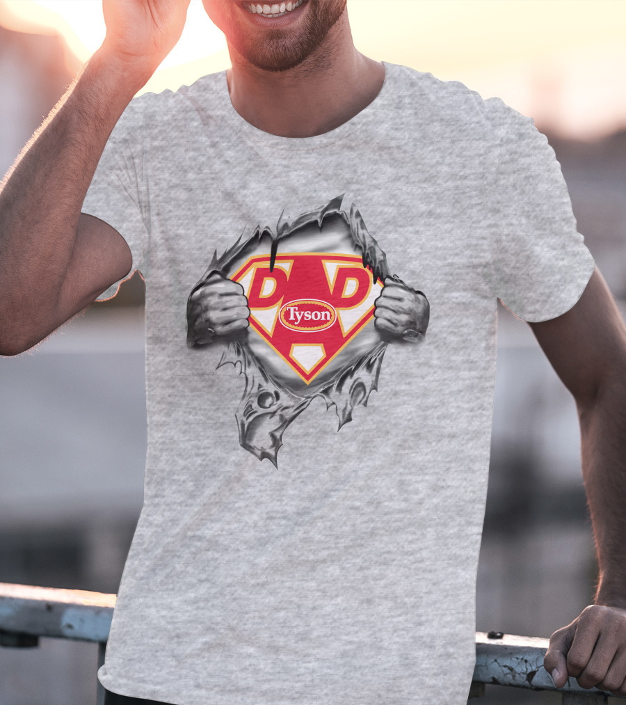 Tyson Foods Super Dad Superman Logo Hero T-Shirt