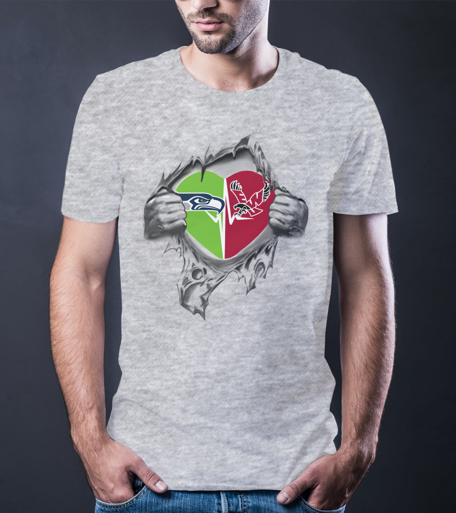 Seahawks Eastern Washington Eagles It's In My Heart T-Shirt