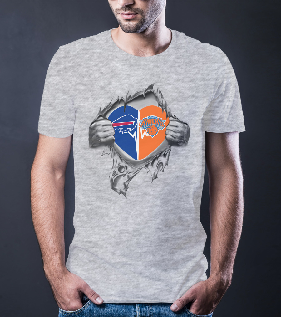 Bills Knicks Heart Loyalty Fan Passion T-Shirt
