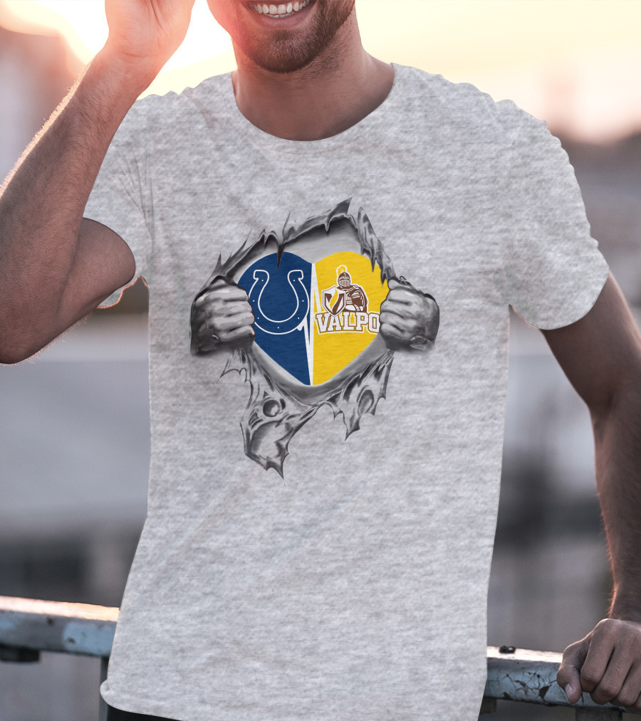 Colts Valparaiso Crusaders Heart T-Shirt