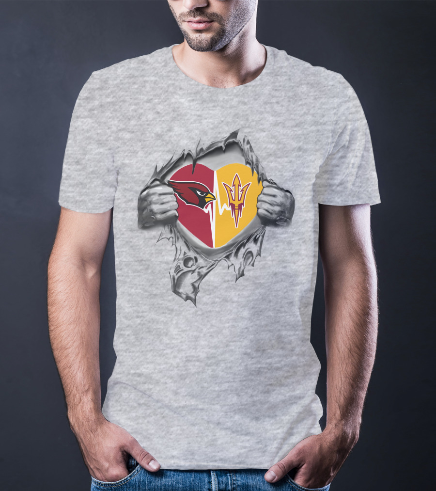 Arizona Cardinals Sun Devils It's In My Heart T-Shirt