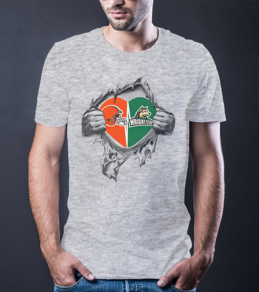 Browns Wright State Raiders It's In My Heart T-Shirt
