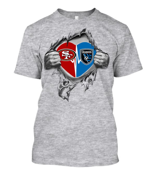 49ers San Jose Earthquakes It's In My Heart T-Shirt