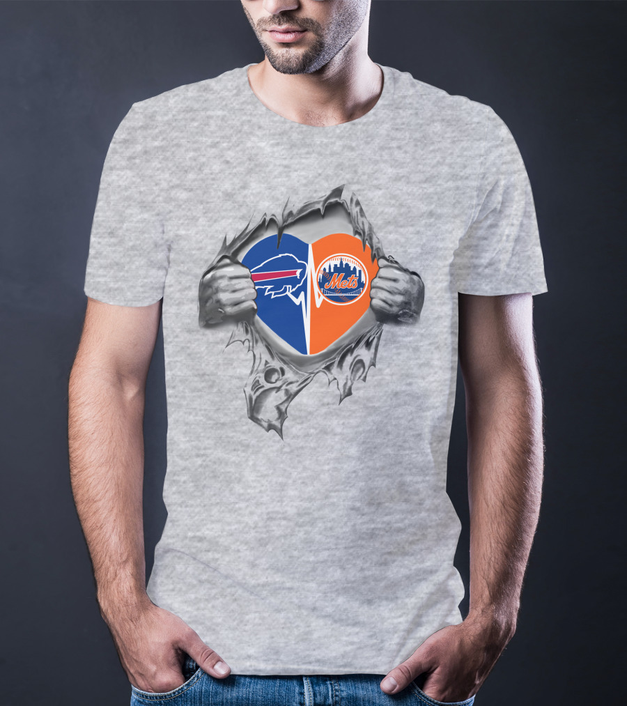 Bills Mets Heartbeat Passion T-Shirt