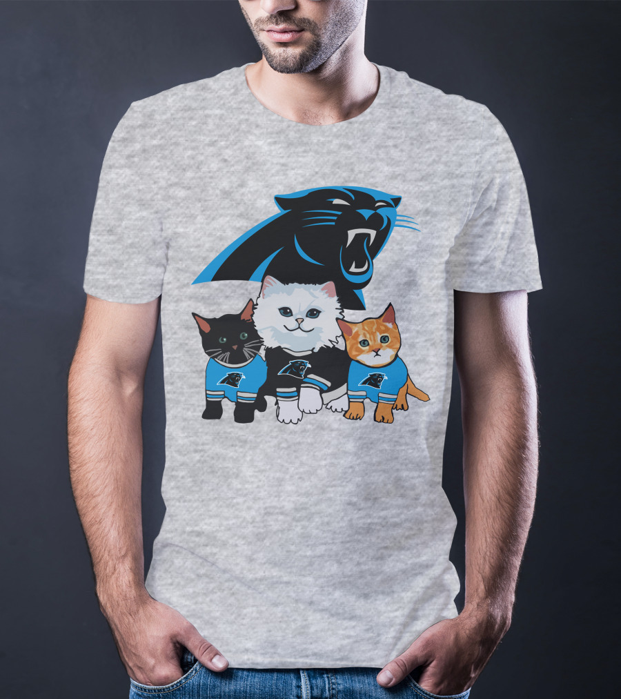 Carolina Panthers Cat Trio T-Shirt