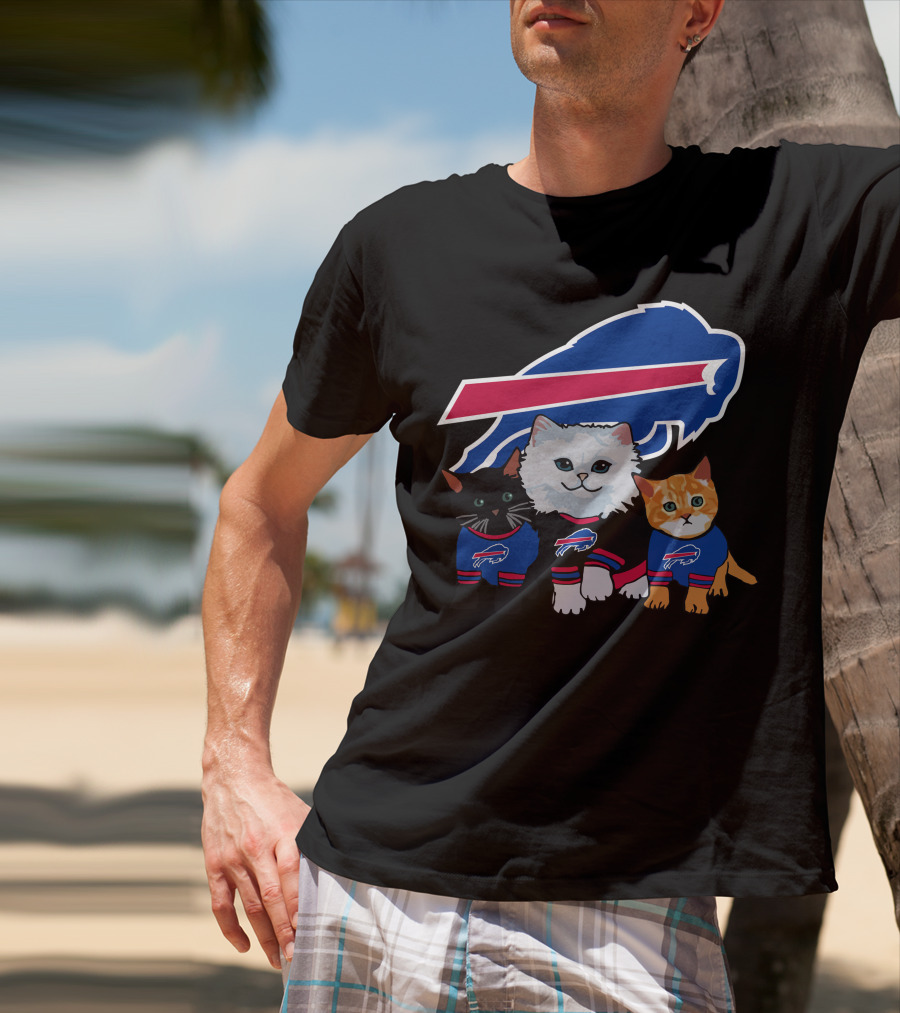 Buffalo Bills Cats In Team Jerseys T-Shirt