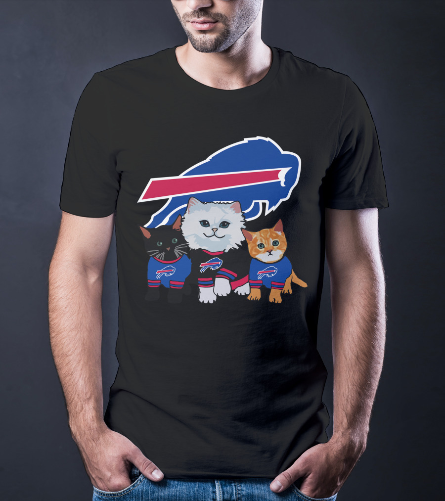 Buffalo Bills Cats In Team Jerseys T-Shirt
