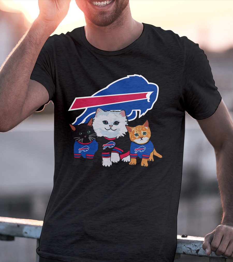Buffalo Bills Cats In Team Jerseys T-Shirt