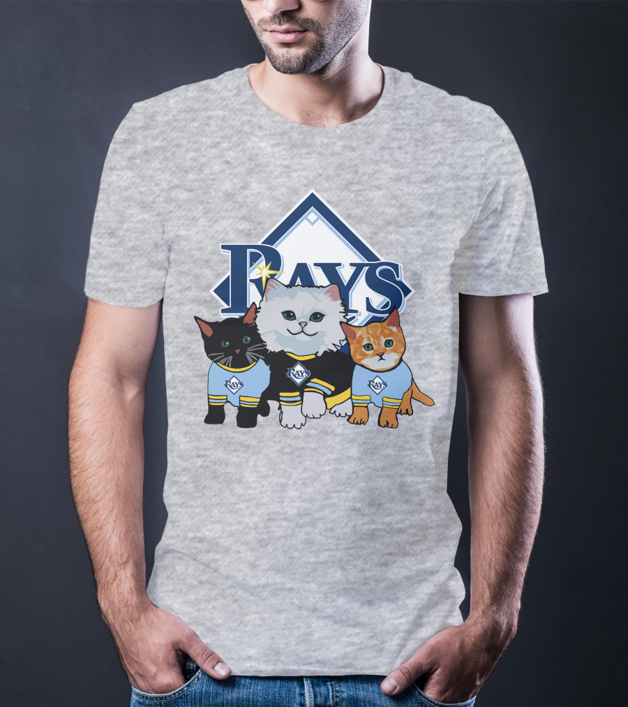 Rays Cats Wearing Team Jerseys Tampa Bay T-Shirt