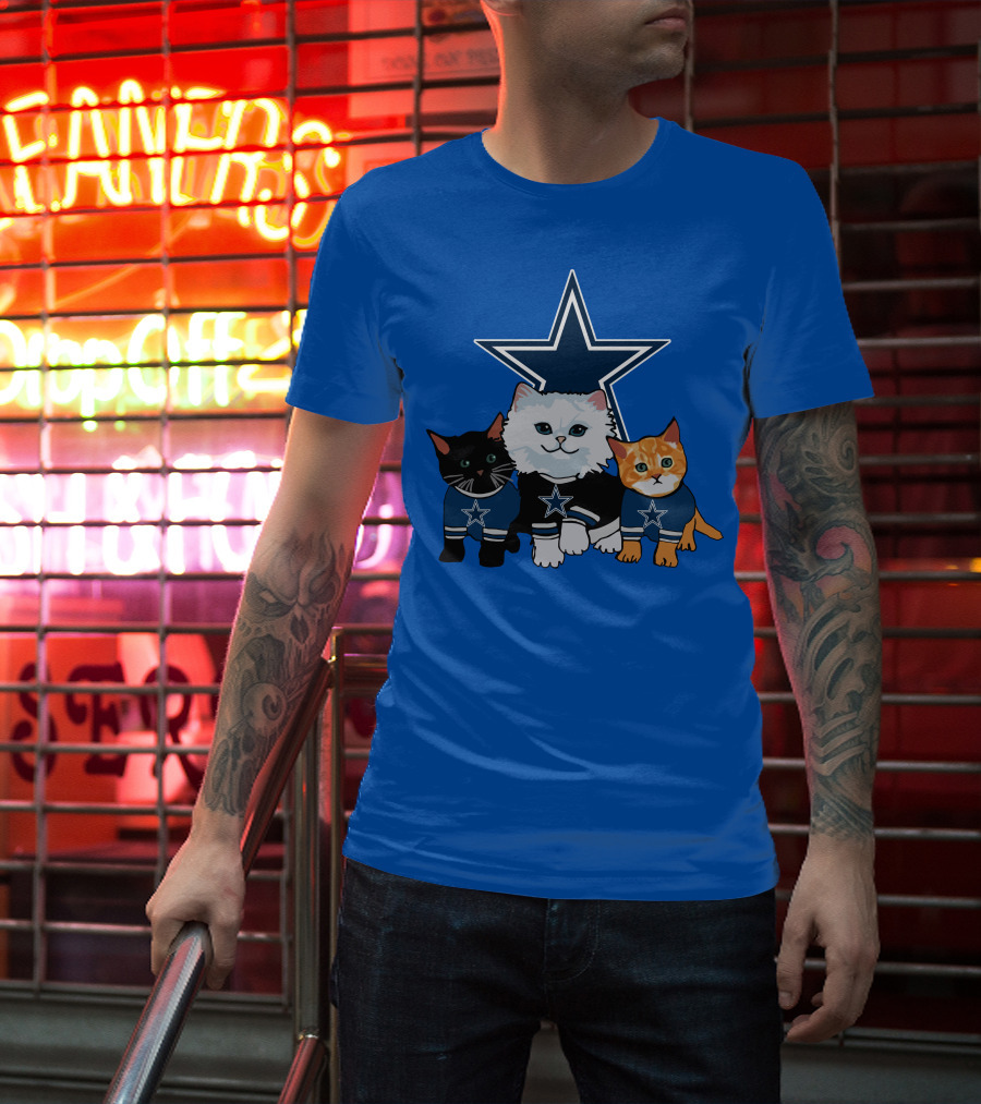 Dallas Cowboys Star Cats T-Shirt