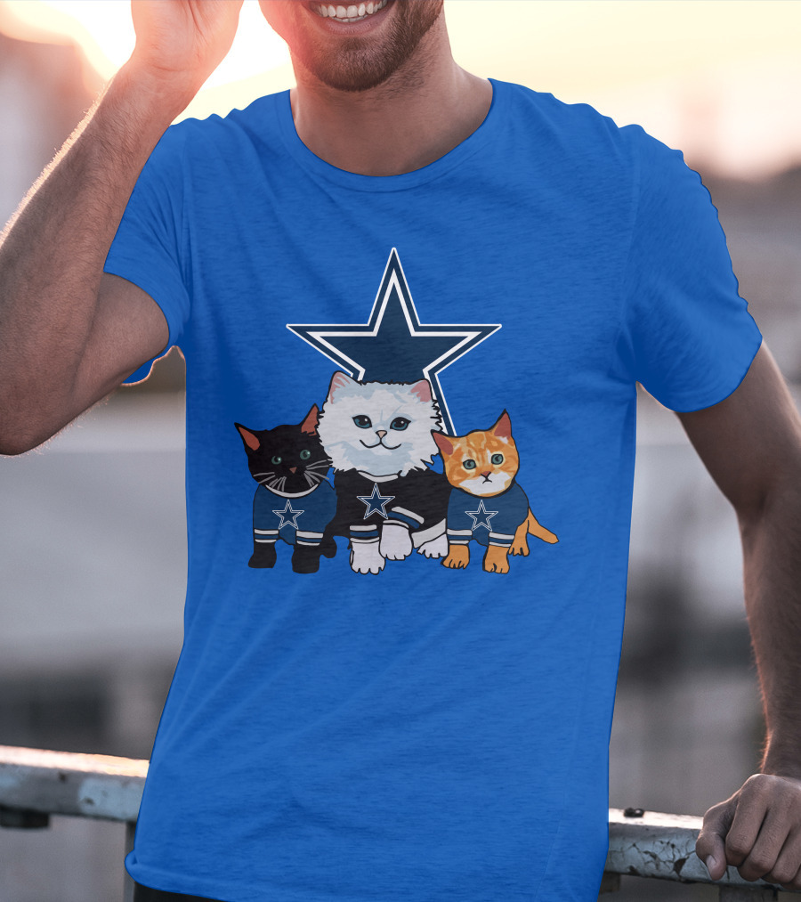 Dallas Cowboys Star Cats T-Shirt
