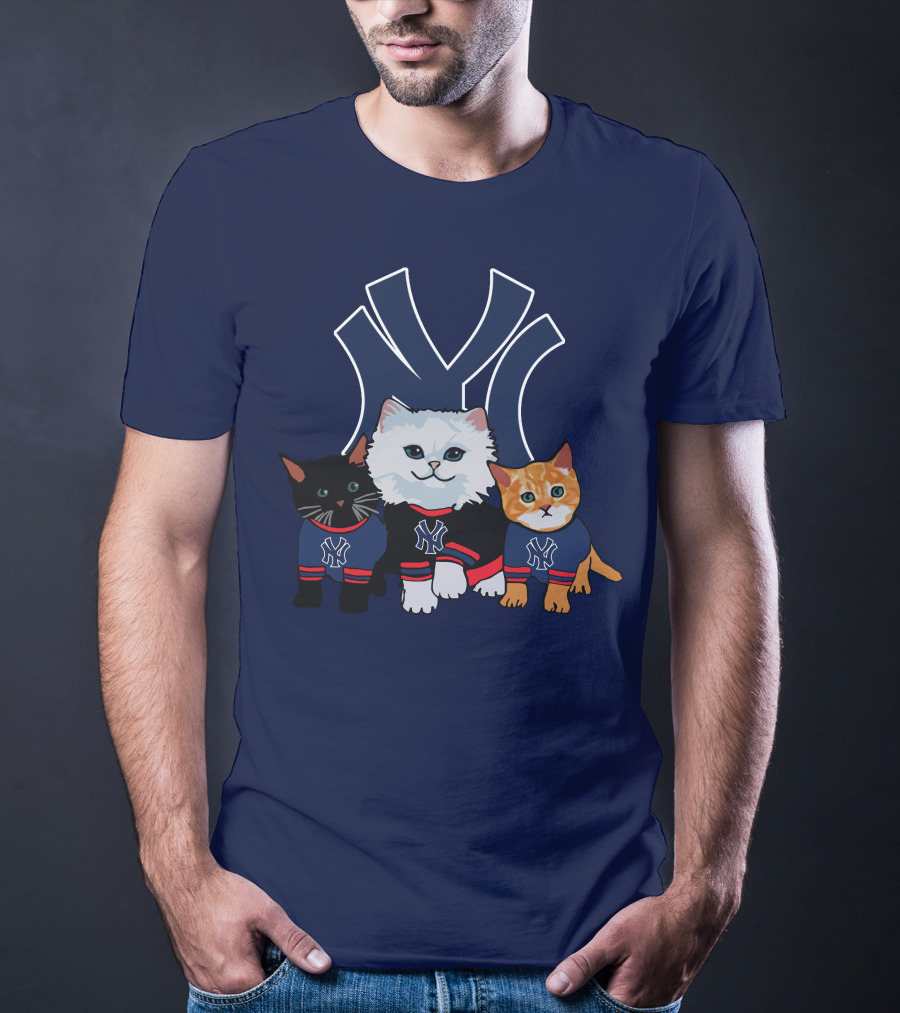 New York Yankees Cats With Team T-Shirt