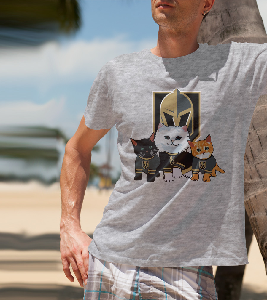 Vegas Golden Knights Cats Team T-Shirt