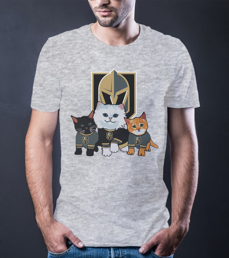 Vegas Golden Knights Cats Team T-Shirt