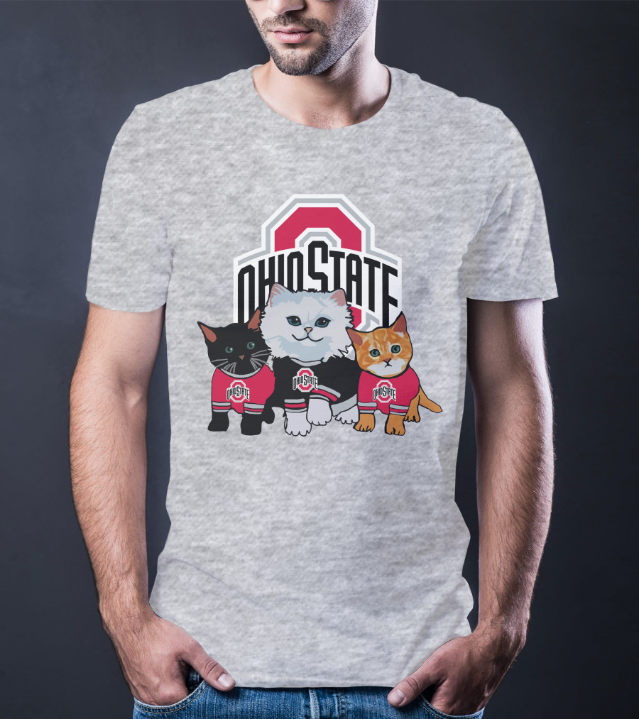 Ohio State Buckeyes Cats In Team Jerseys T-Shirt