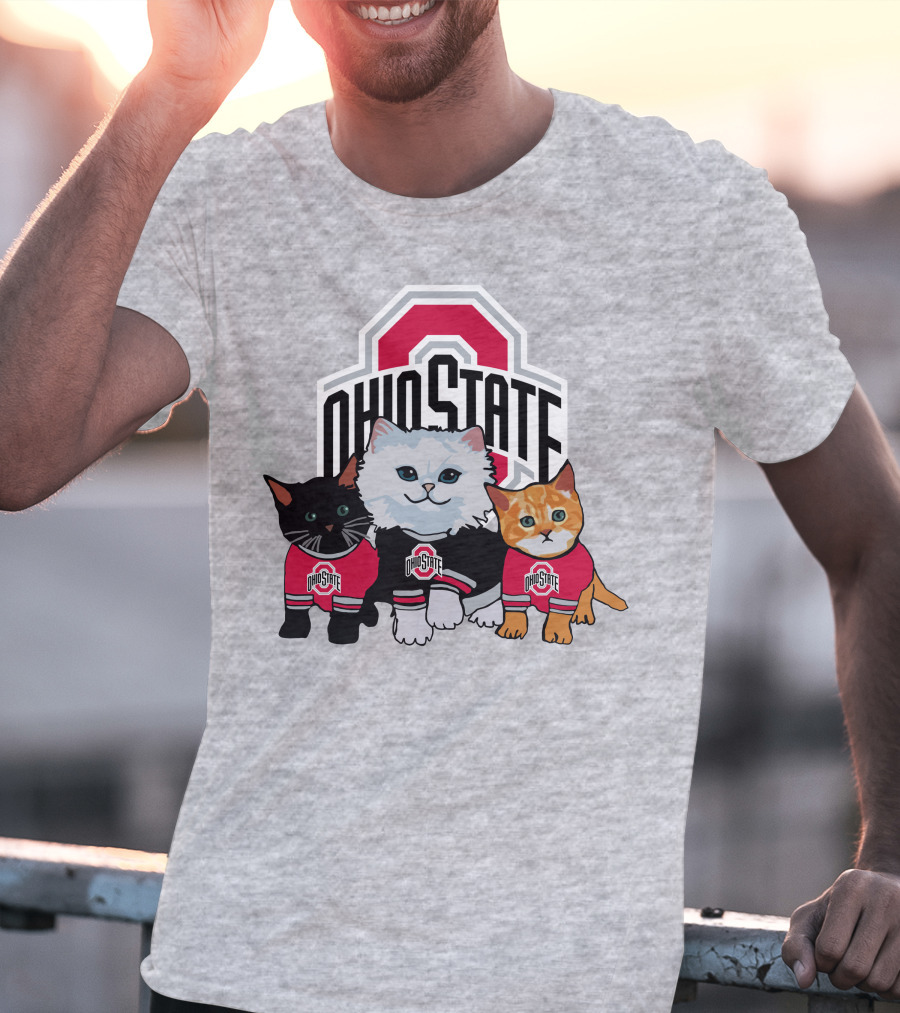 Ohio State Buckeyes Cats In Team Jerseys T-Shirt