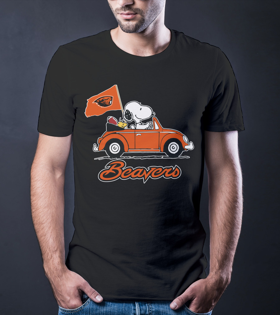 Snoopy Oregon State Beavers Ride Forever T-Shirt