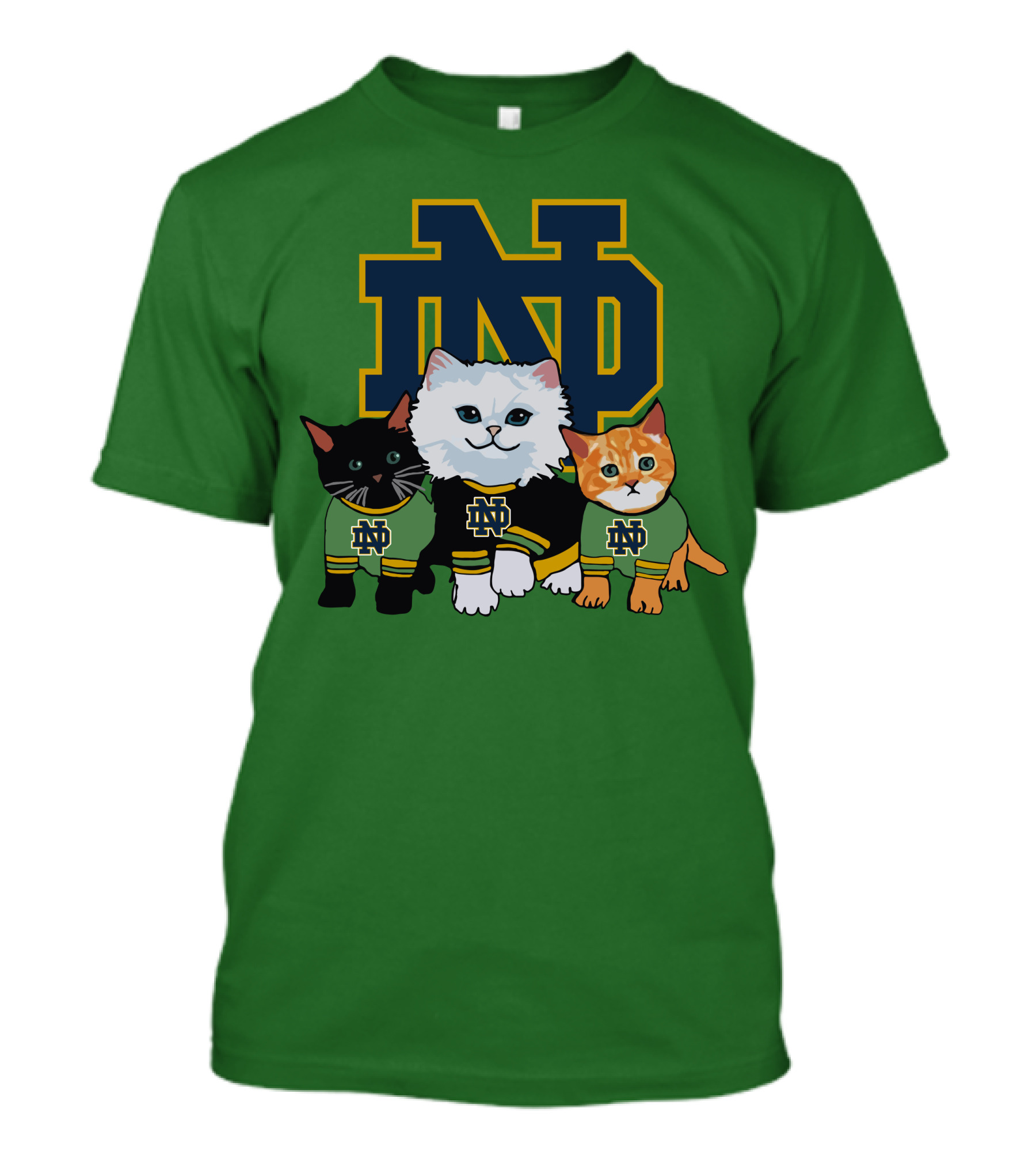 Notre Dame Fighting Irish ND Cute Cats T-Shirt
